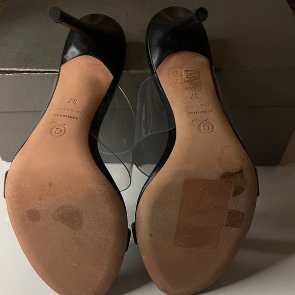 New Alexander McQueen black/crystal high heel sandals Size 37 - Picture 5 of 8